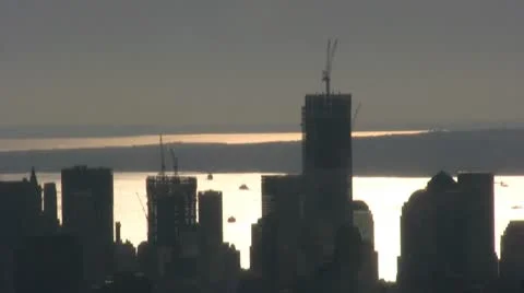 World Trade Center construction Video stock 10687368