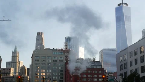 World Trade Center skyscraper tower building New York City Manhattan Downtown 库存影片 330841386