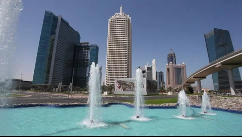 World Trade Centre in Dubai Stock Footage 7030178