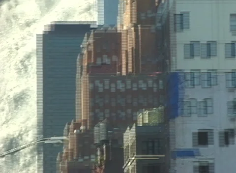 World trade collapses 스톡 동영상 210664862