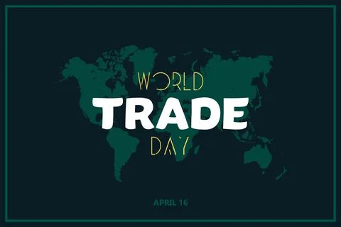 World trade day vector background design Illustrazione stock