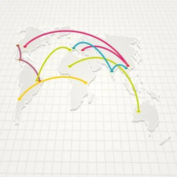 World Trades Background Stock Illustration