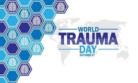 World Trauma Day, background Stock Illustration