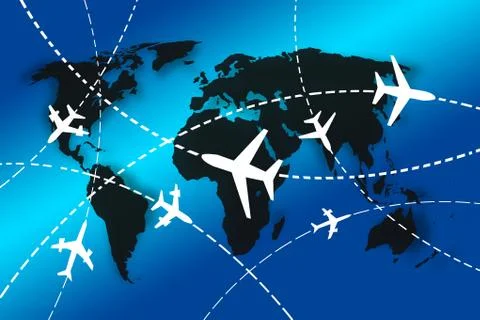 World travel concept Stock Illustration