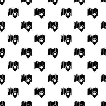 World travel map pattern vector seamless Illustrazione stock