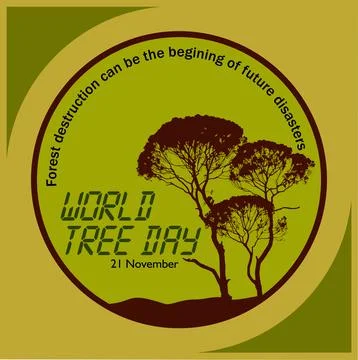 World tree day Stock Illustration