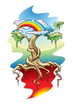 The World Tree Stock Illustration