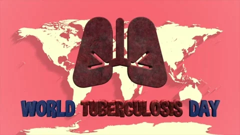 World tuberculosis day animation Stock Footage 327050630