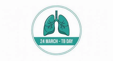 World tuberculosis day vector illustration with lung icon and 24 march text.. Stock Illustration