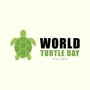 World Turtle Day Illustrazione stock