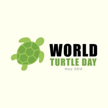 World Turtle Day Stock Illustration