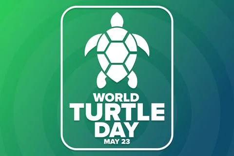 World Turtle Day. May 23. Holiday concept. Template for background, banner, card Stock Illustration