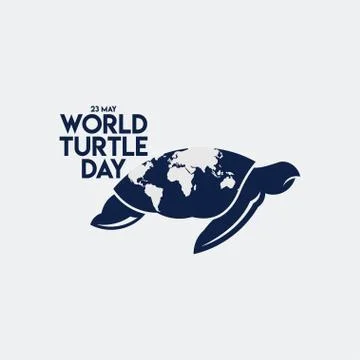 World Turtle Day Vector Template Design Illustration Stock Illustration