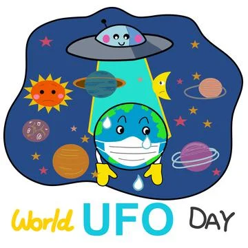 World UFO day 02 Stock Illustration