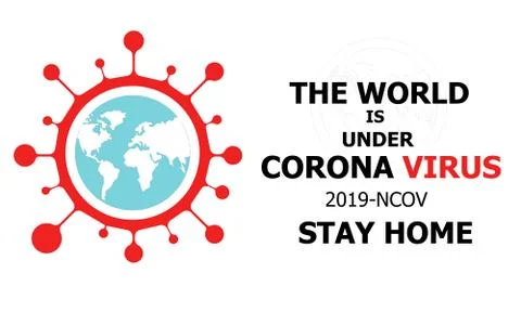 The World under virus Stock Illustration