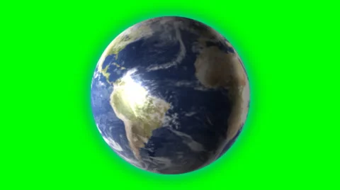 World universe digital company business internet earth globe green screen Stock Footage