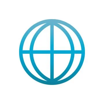 World user interface blue gradient Stock Illustration