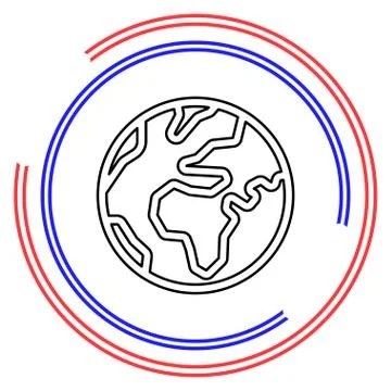 World vector icon Stock Illustration