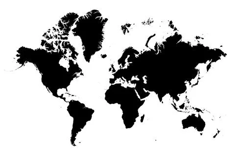 World Vector Map Stock Illustration