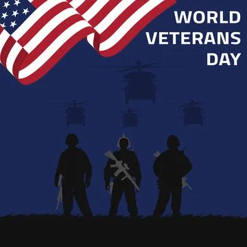 World Veterans Day Concept vector Design Stock Illustration