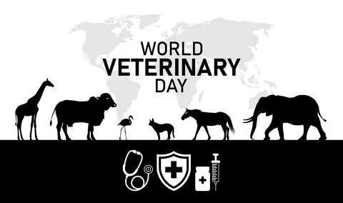 World Veterinary Day Stock Illustration