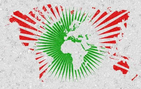 World wall abstract Stock Illustration