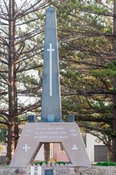World War 1 and 2 memorial in Walvis Bay Stock Photos