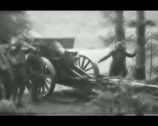 World War 1 - Artillery Fire Stock Footage