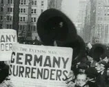 World War 1 - Civillians Cheer Stock Footage