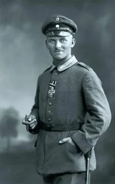 World War 1 - A german Sergeant with Iron Cross II. Stock Photos
