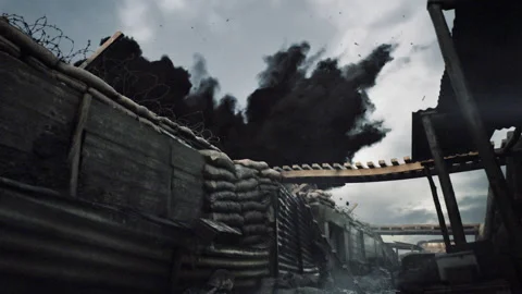 World war 1 - the great war - trench war Stock Footage 328573029