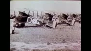 World War 1 - Planes Start Stock Footage