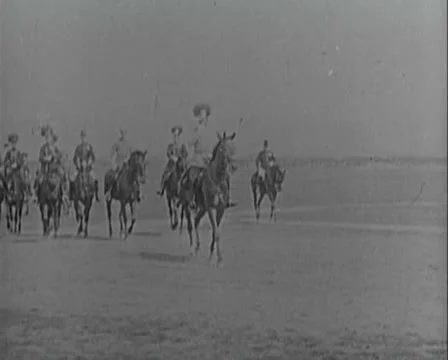 World War 1 - Prussian Cavalry Meeting Stock Footage 22632962