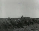World War 1 - Soldier Trenches Stock Footage