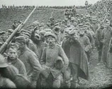 World War 1 - Soldier Walk Battle Stock Footage