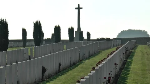 World War 1 War Graves France Stock Footage 99825727