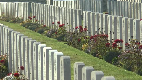 World War 1 War Graves Stock Footage 99839006