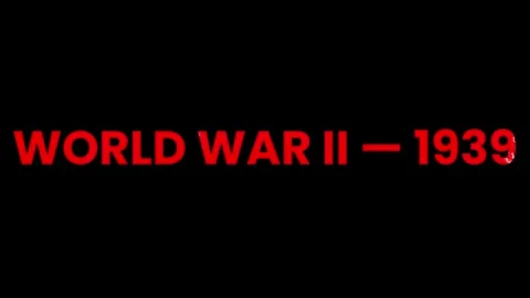 WORLD WAR - 2 Blood Text Title Animation  Historical War Documentary Intro Stock Footage 330587405