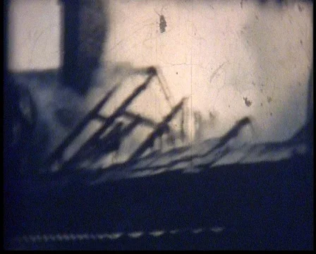 World War 2 bombed building footage 動画素材 935878