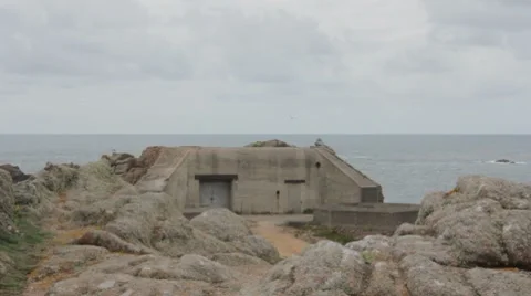 World War 2 bunker Video stock 8607667