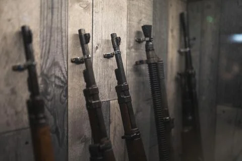 World War 2 field gun Stock Photos
