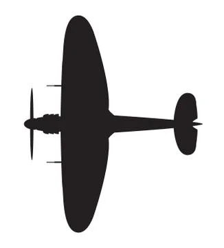 World War 2 Fighter Stock Illustration