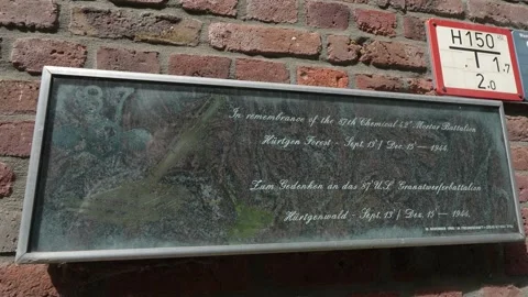 World war 2 memorial for the 87th chemical 4.2"mortar battalion that fought in Vidéo 313544275