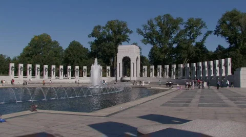 World War 2 Memorial Waterfall Видео 272472