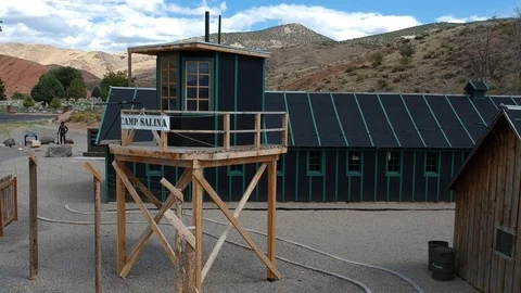World War 2 POW Camp in Salina Utah Stock Footage 91077023