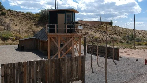 World War 2 POW Camp Stock Footage 91077060