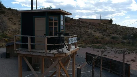 World War 2 POW Camp located in Salina Utah Stock Footage 91077066