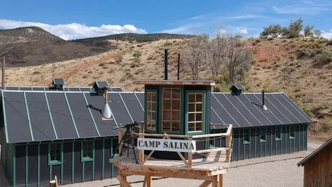 World War 2 Prisoner of War Camp in Salina Utah Stock Footage 91077027
