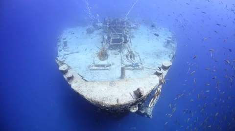World war 2 shipwreck - SS Thistlegorm - 25fps Stock Footage 38420688