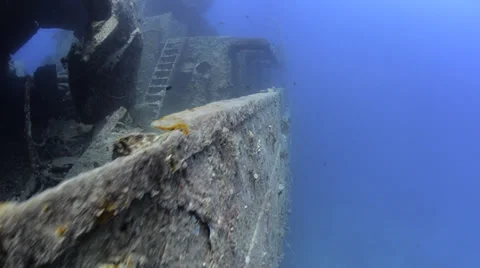 World war 2 shipwreck - SS Thistlegorm - 25fps Stock Footage 38422449